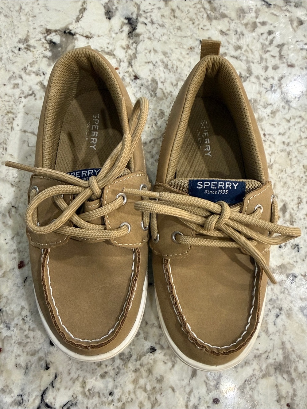 Sperry Wheat/Tan Lace-Up Boat Shoes